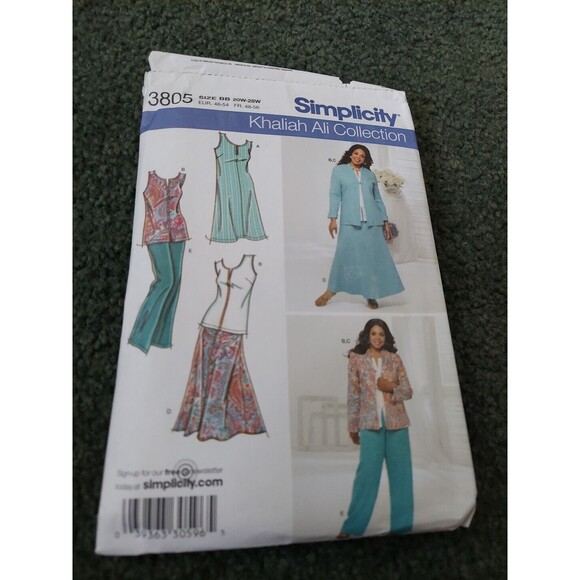 Simplicity 3805 Pants Jacket Dress Skirt Misses Sewing Pattern Size 10-18 Uncut - Picture 3 of 7